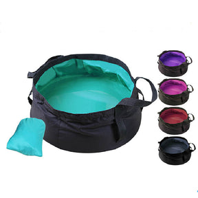 5 Pcs 8.5L Collapsible Bucket With Handle Camping Washbasin-Set3