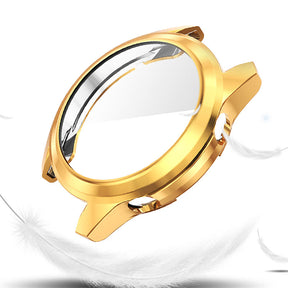 TPU Screen Protector Case For Huawei Watch GT2 42mm&46mm with HD Tempered Glass-RoseGold