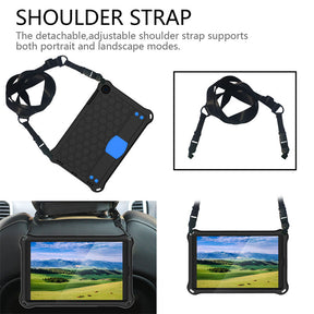 Hive SamSung Tab A 10.1 T510/T515(2019) Tablet Case Durable Stand Cover With Shoulder Strap-BlackBlue