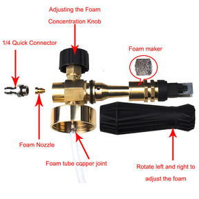 Foam Cannon for Pressure Washer Wide Base Heavy Duty Foam Gun for Detailing