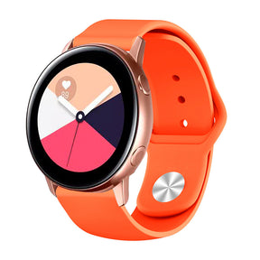 FKGJ 20MM Silicone Watch Bands Quick Release Strap Replacement Wristband For Samsung For Women-Orange