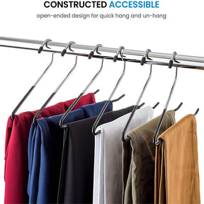 20 Pcs Trousers Pants Hangers Strong and Durable Space Saving Storage Hangers