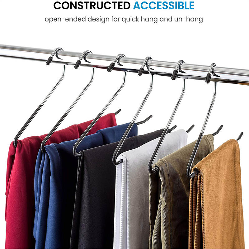 20 Pcs Trousers Pants Hangers Strong and Durable Space Saving Storage Hangers