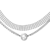 Simple Multilayer Pearl Pendant Necklace For Women