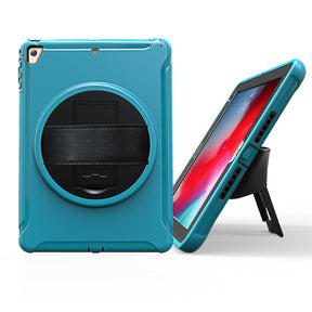 Spider Man 3-Layer Multi-Function Case Hand Strap Tablet Shell For iPad 5/6 iPad Air1/2 iPad Pro 9.7-Light Blue