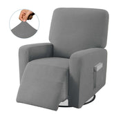 Recliner Stretch Sofa Slipcover Sofa Cover 4-Pieces Furniture Protector Couch Soft-Light Grey