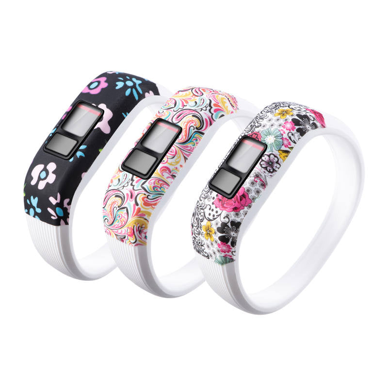 Soft Silicone Replacement Watchband for Garmin Vivofit Vivofit 3/Vivofit JR/JR 2 Band for Kids Women Men-Color8