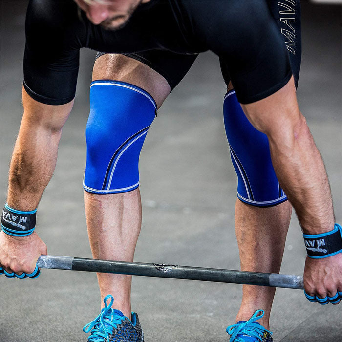 Knee Compression Sleeve Support For Women And Men Sports Knee Support Sleeves-Blue-LYX-08070