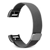 Stainless Steel Magnetic Strap For Fitbit Charge 2 Replacement Bracelets Milanese-Black