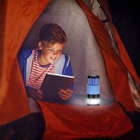 Portable LED Camping Lantern Bug Zapper for Hiking Tent Survival Kits-Orange