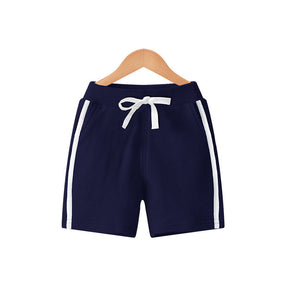 Kids 3 Pack 100% Cotton Sport Jogger Shorts Casual Elastic Pants-I