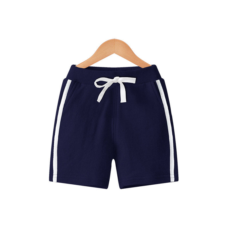 Kids 3 Pack 100% Cotton Sport Jogger Shorts Casual Elastic Pants-I