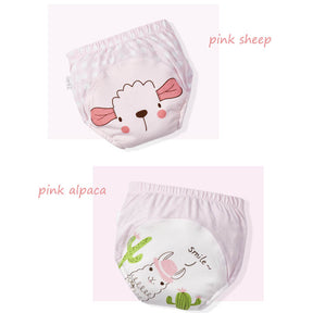 2Pcs Baby Cotton Training Pants Toddler Potty Underwear for Baby 6M-15M-Pink