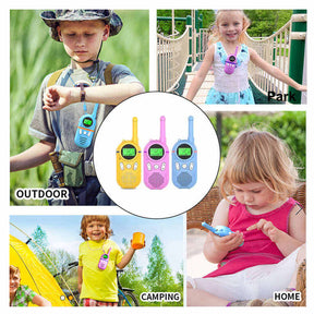 4 Pcs Kids Walkie Talkies Rechargeable 3 Miles Range 22 Channels for Camping