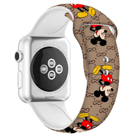 Soft Silicone Cartoon Mickey Mouse Bands for Apple Watch Series SE/6/5/4/3/2/1-C1