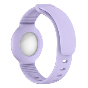 Apple Airtags Watch Strap Silicone Protective Sleeve-Lilac