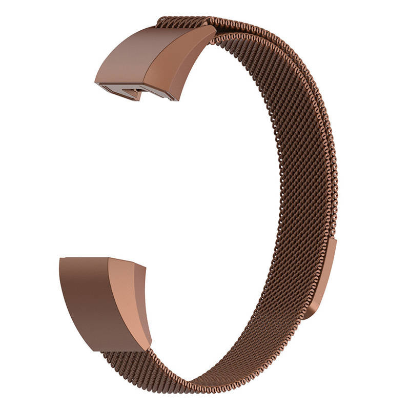 Magnetic Milanese Stainless Steel Strap  For Fitbit Alta/Alta HR Fashion Accessorie-Coffee