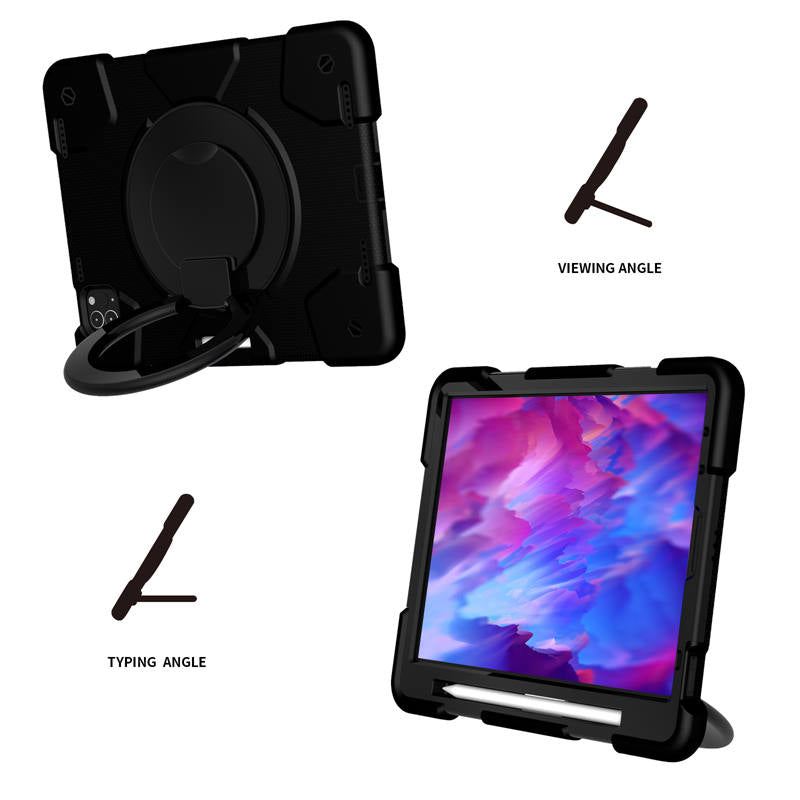 iPad Case For iPad Pro 11/Air 4 with 360¡ãSwivel Stand-Black