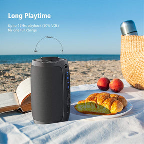 Bluetooth Speaker Portable Wireless Loud Stereo Sound Rich Bass for Home Outdoor-Blue