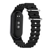 Ocean Loop Strap WaterProof Sport Replacement for Mi 8 Watch-Black