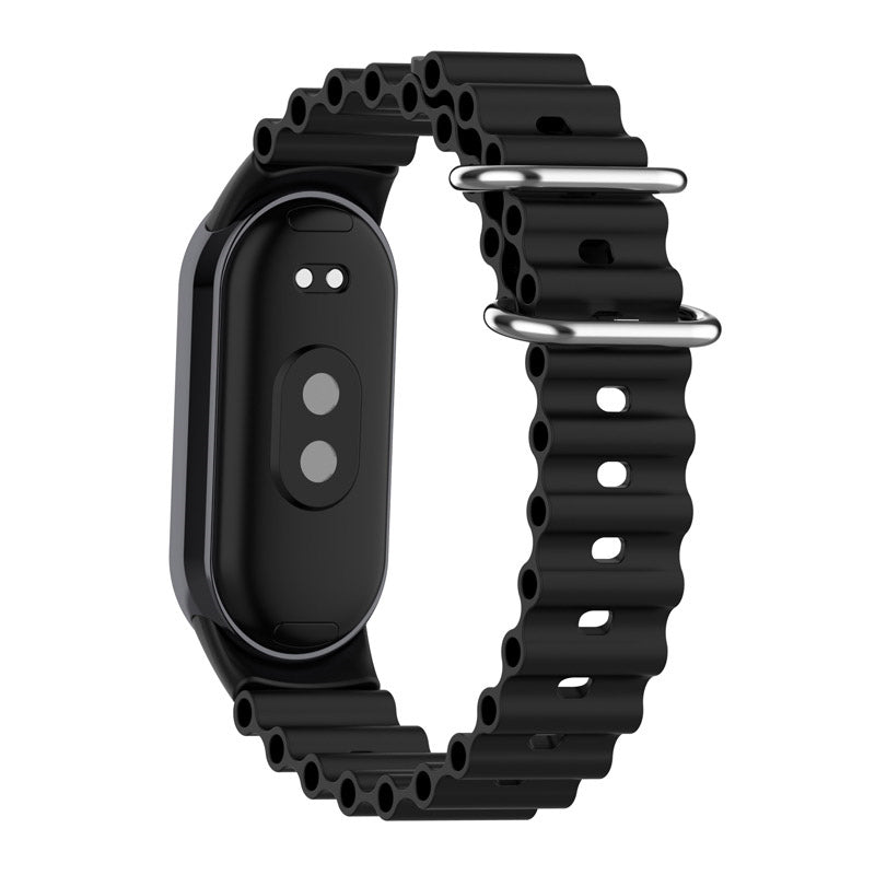 Ocean Loop Strap WaterProof Sport Replacement for Mi 8 Watch-Black