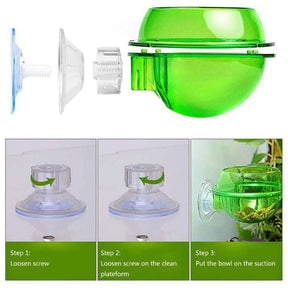 2 Pcs Reptile Suction Cup Feeder Suitable for Chameleon