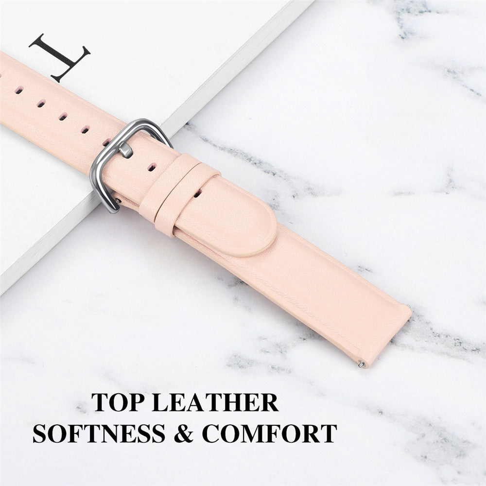 D Buckle Leather Watch Band For Samsung Galaxy Watch 42/46mm Gear S3 Frontier/Classic(Pink)