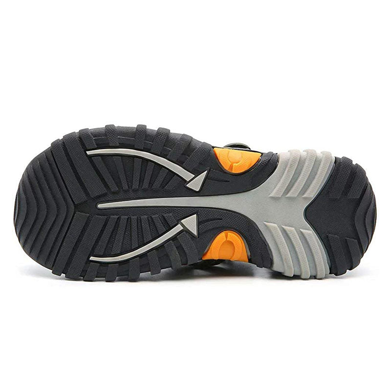 Boys Girls Sport Water Sandals Closed-Toe Outdoor Non-slip Flat-Green