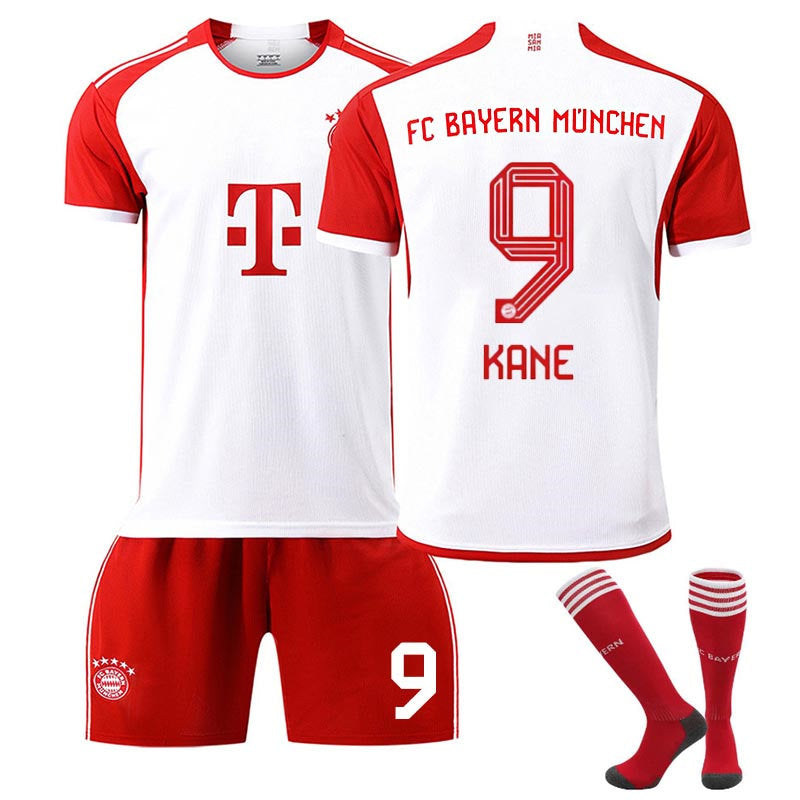 Bayern Home Jersey KANE #9 Soccer Jersey Kids Adult 3-Pieces Jersey Kits