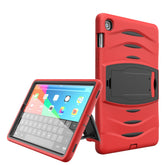 Shock Wave Kickstand Case Anti-Fall Protection For Samsung Tab S5E 10.5 T720/T725(2019)-Red