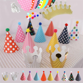 11 Packs DIY Party Hats Fun Cone Party Hats for Kids or Adults