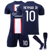 NERMAR JR #10 Paris Home Jersey 2022/23 Soccer Jersey Kit Football T-shirt Set For Adult Kids