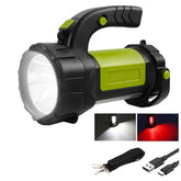 Portable Bright Camping Light for Emergency LED Flashlight Spotlight-Green