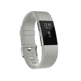 Silicone Replacement Strap Wrist Accessories For Fitbit Charge 2 -Light Gray