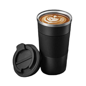 Coffee Mug Stainless Steel Vacuum Insulated Cup for Home Outdoor-Black