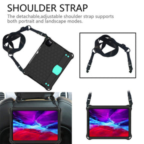 Hive iPad Case For iPad Pro11/Air4/Air5 10.9 Durable Stand Cover With Shoulder Strap-BlackAqua