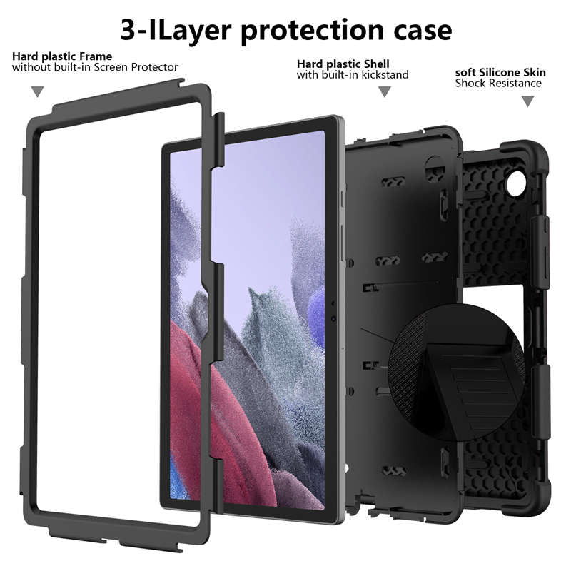 Samsung Tablet Case For Galaxy Tab A8 10.5inch 2021 (SM-X200/SM-X205/SM-X207)-Black