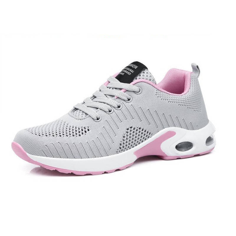 Women Casual Shoes Lightweight Athletic Walking Sneakers-Grey