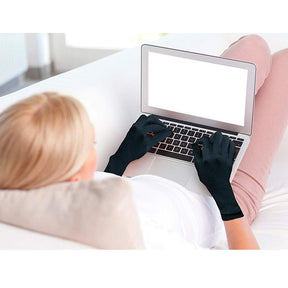 Sport Gloves Full Finger Hand Protection Compression Gloves For Women & Men-Black-LYX-08068