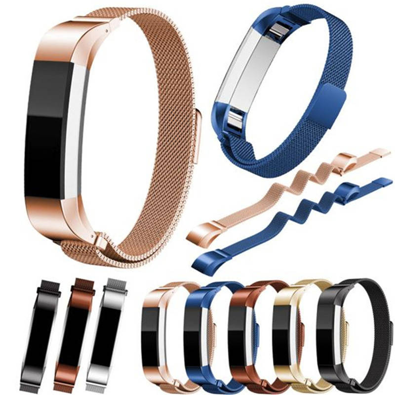 Magnetic Milanese Stainless Steel Strap  For Fitbit Alta/Alta HR Fashion Accessorie-Colorful