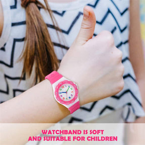 Girls Waterproof Quartz Watch Fashion Watch-RoseRed