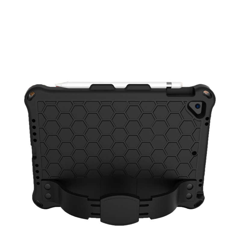 Hive iPad Case For iPad 5/6/Pro 9.7/iPad9.7 Durable Stand Cover With Shoulder Strap-Black