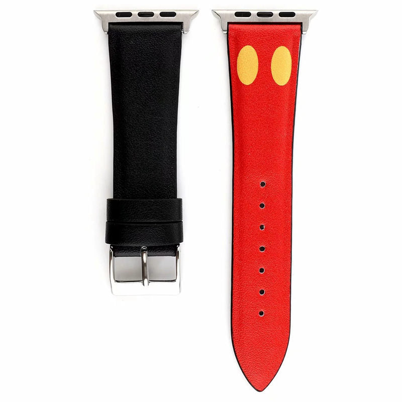 Cartoon Leather Watch Band for Apple Watch Series SE/6/5/4/3/2/1-C