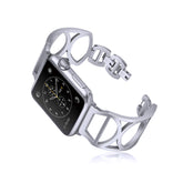 Fashion Hollow Metal Watch Band For Apple Watch SE/6/5/4/3/2/1(Silver)