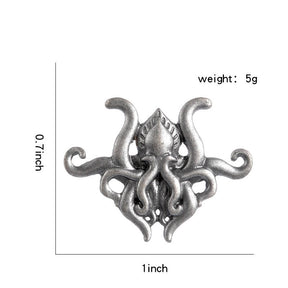 Animal Octopus Suit Brooch Collar Badge