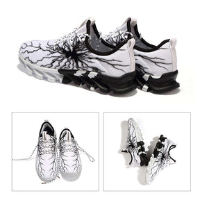 Mens Road Running Shoes Lightweight Sneakers for Men and Women-White