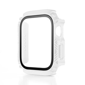 Waterproof iWatch Case PC Screen Protector for Apple Watch Series 7/8-White