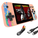 3.5inch Screen Retro Handheld Game Console 800 Classic FC Games Support to TV Output-Pink