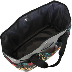 Home & LivingGarden Tools Bag Gardening Tote Organizer with 8 Deep Pockets for Gardener Regular Size Tools Storage -Gray Red