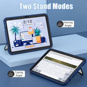 Kids Case Heavy Duty Shockproof with Kickstand for iPad 10th 2022-NavyBlue